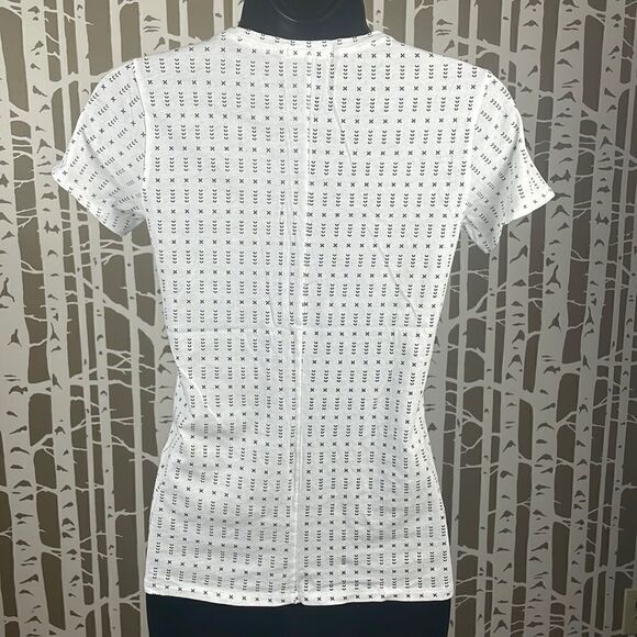 Rag & Bone Jeans Tissue Weight White Printed T-Shirt sz XS - Picture 4 of 15